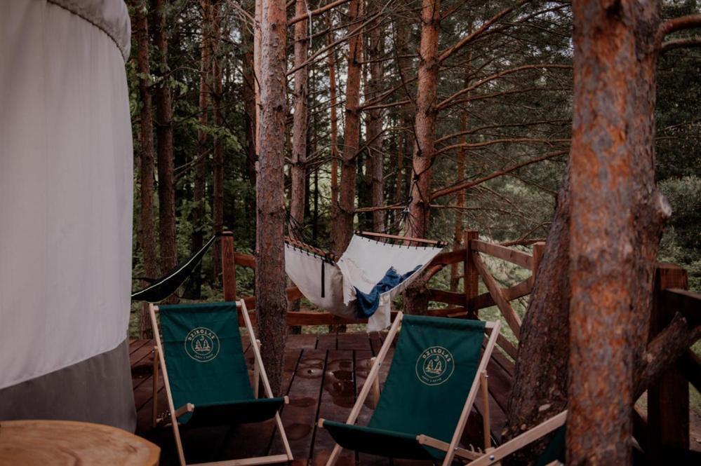 Jurty Z Widokiem, Prywatna Balia- Dzikolas Glamping Krasnobród Екстериор снимка